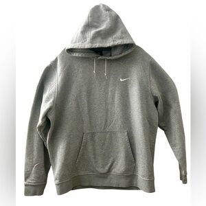 NIKE Gray  Fleece Pullover Hoodie Men's Size XXL
